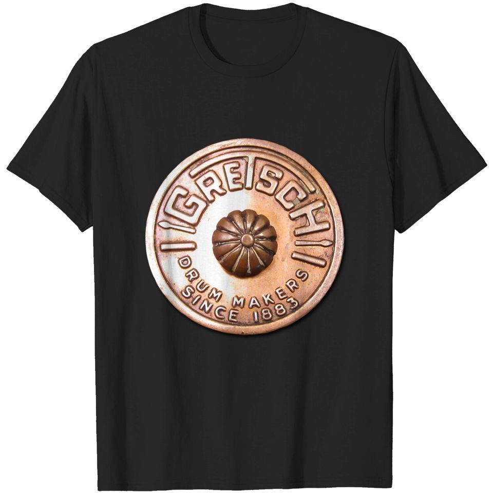 Gretsch Retro Drum Badge Drumming Tshirt
